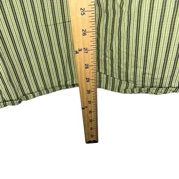 The North Face L/G Green Stripe Short Sleeve Button Up Shirt Men's A5 Series - Picture 8 of 9
